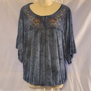 Live and Let Live plus size blouse